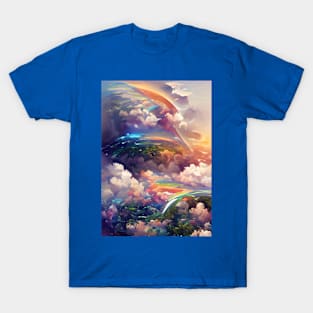 ABSTRACT STYLE RAINBOW ON SUMMER DAY T-Shirt